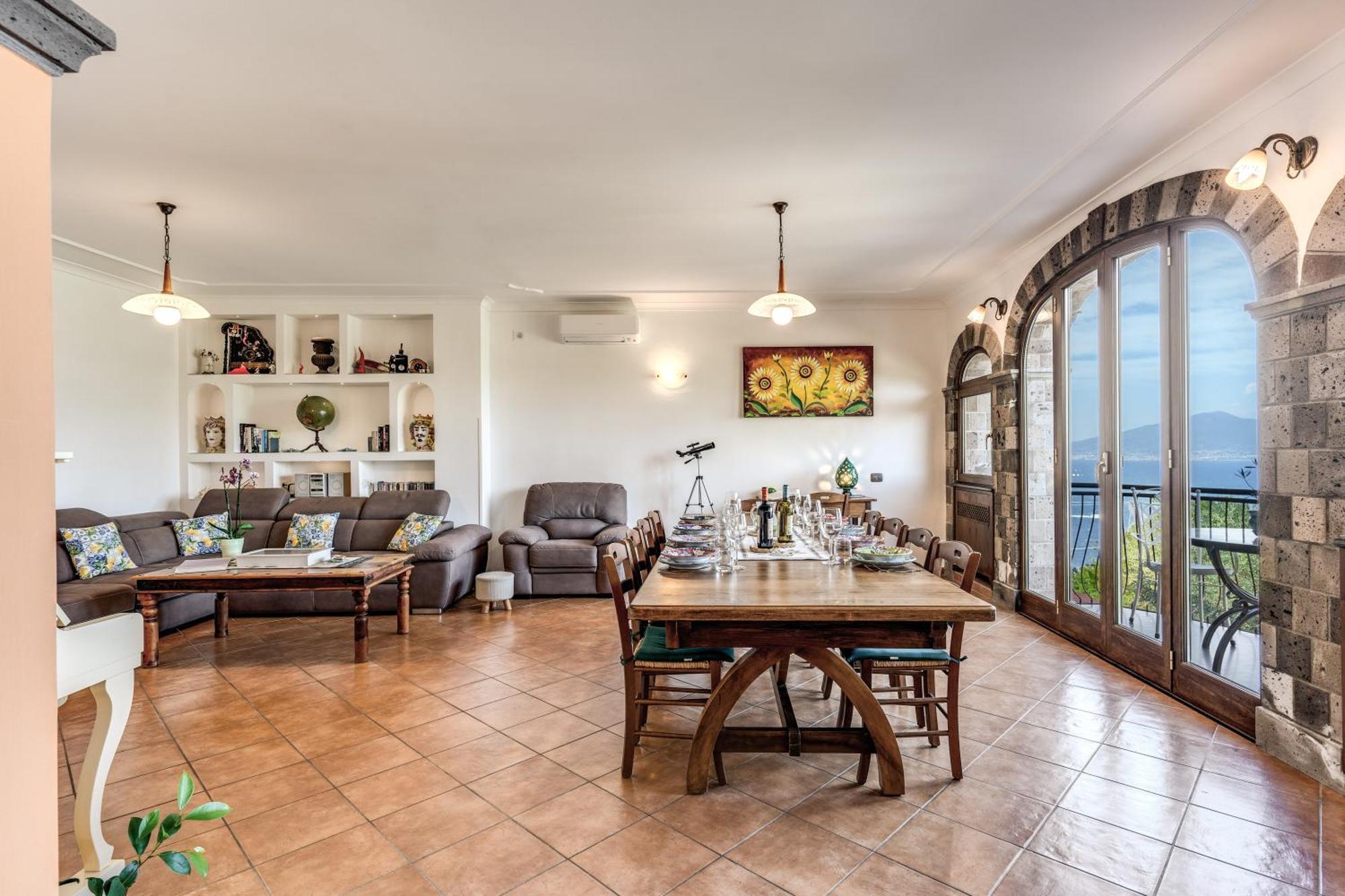 Villa Caruso Private Heated Pool & Sea View Sorrento Eksteriør bilde